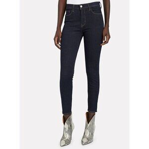New L'AGENCE Size 27 Margot High-Rise Skinny Jeans Midnight Blue 2294DNM